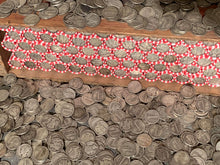 Load image into Gallery viewer, VINTAGE RED &amp; WHITE BANK ROLL WITH A SILVER DIME SHOWING
