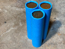 Load image into Gallery viewer, WHEAT PENNY ROLL old vintage blue unsearched wrapped us coin cent estate money hoard sale lot vintage pennies rolls cent coins
